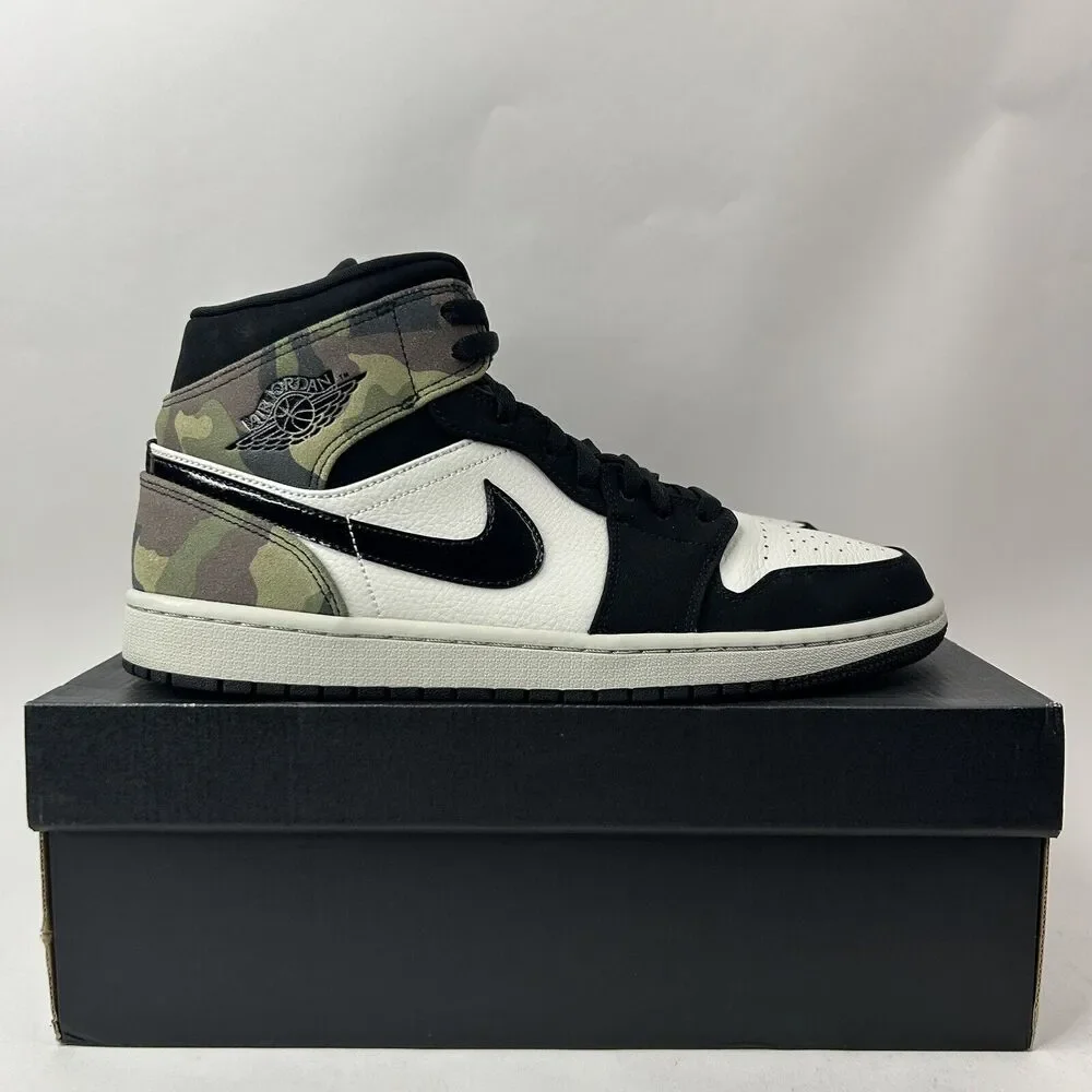 Nike Shoes Air Jordan 1 Mid SE “Camo/Light Bone Black White